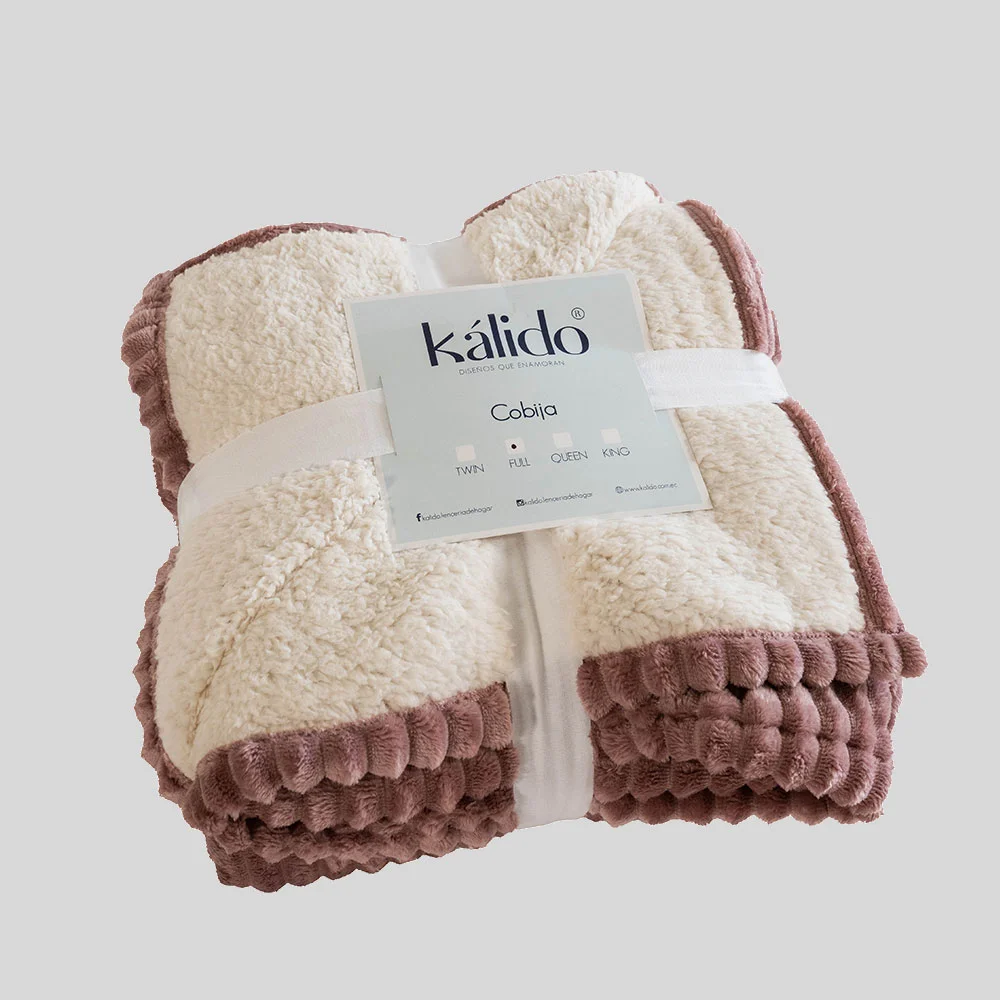 Cobija Artico Sherpa Mauve