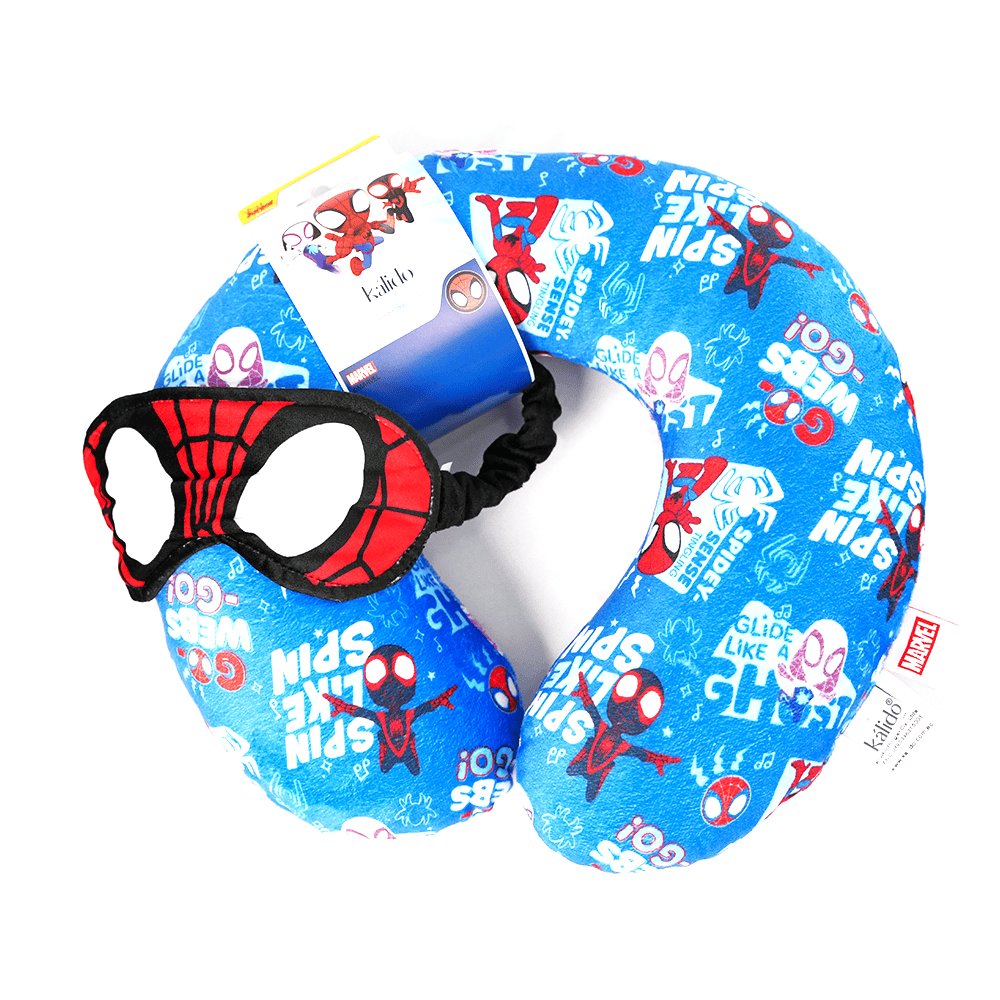 SET COJÍN CUELLO Y ANTIFAZ SPIDEY SUBLIMADO
